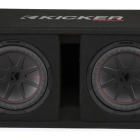 WOOFER COMPR 10"(25CM) DUAL SUBWOOFERS IN VENTED ENCL, 2OHM, ROHS COMPLIANT - 48DCWR102 KICKER